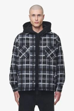 Flato Heavy Flannel Shirt Coal Black