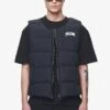 Aberdeen Round Neck Puffer Vest Black Ink