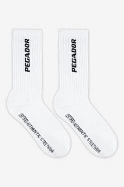 Certified Cross Logo Socks White Black