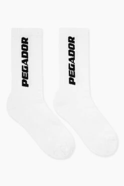 Cross Logo Socks White Black