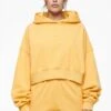 Salita Oversized Cropped Hoodie Vintage Washed Golden Sun Gum