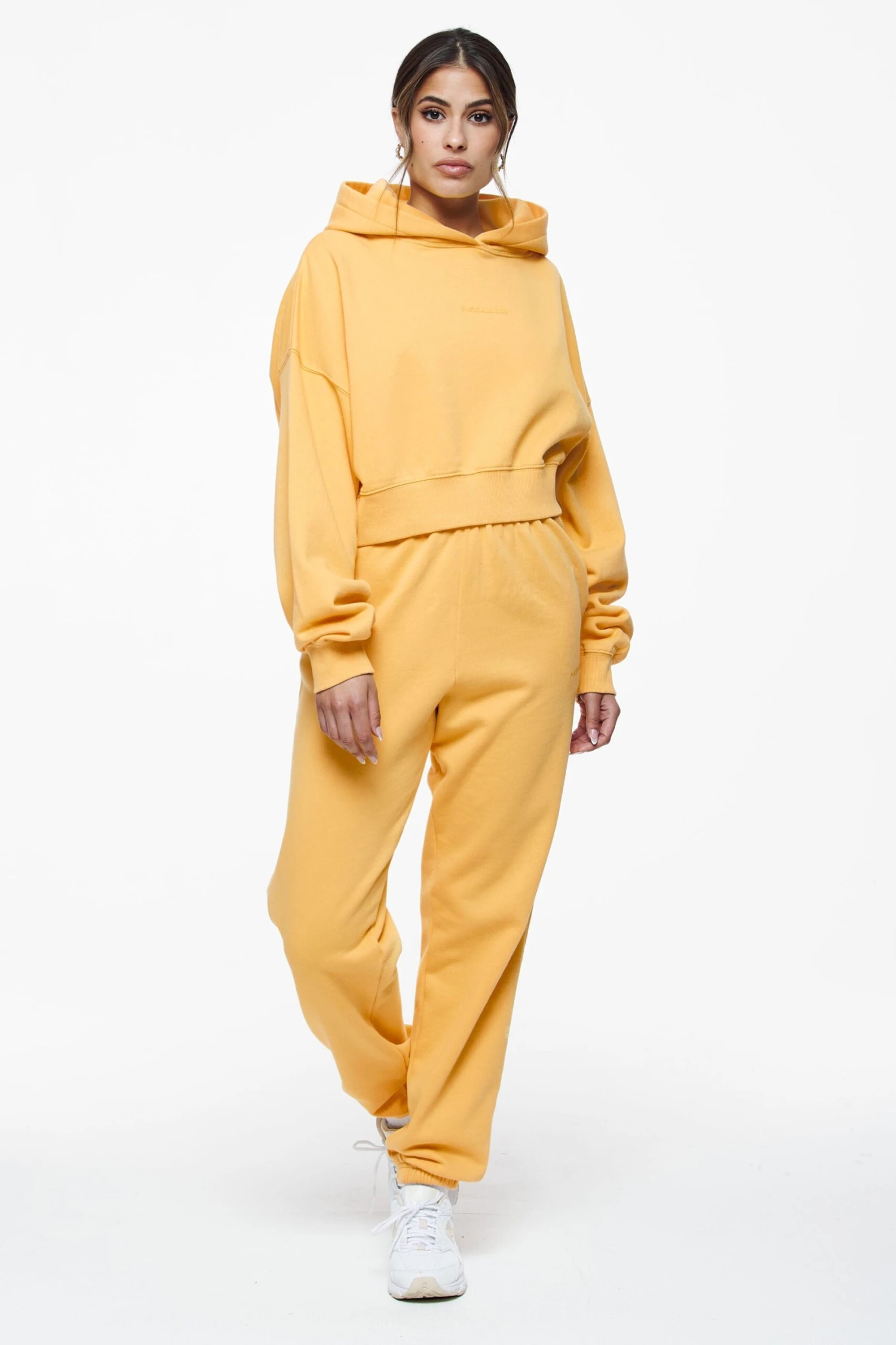 Villa High Waisted Sweat Pants Vintage Washed Golden Sun Gum - Image 2