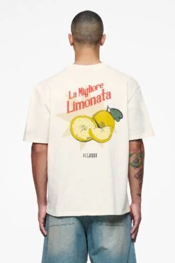 Plaxton Oversized Tee Vintage Washed Unbleached