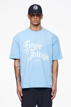 Kirk Oversized Tee Vintage Washed Riviera Blue