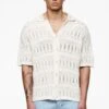 Degraves Crochet Shirt Unbleached