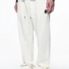 Belman Wide Sweat Pants Vintage Washed Unbleached