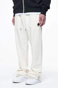 Belman Wide Sweat Pants Vintage Washed Unbleached