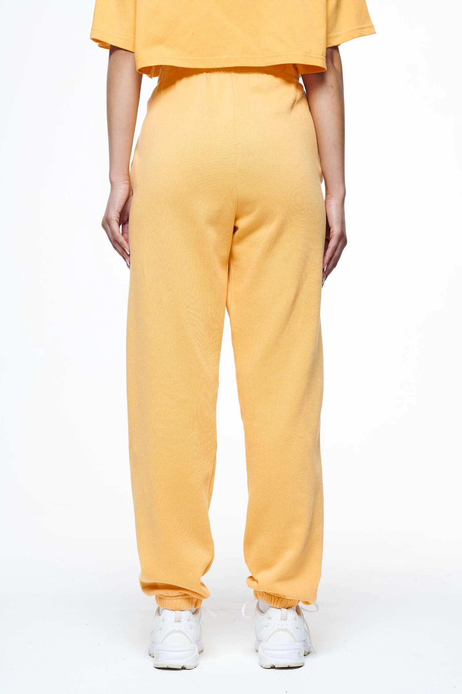 Villa High Waisted Sweat Pants Vintage Washed Golden Sun Gum - Image 4