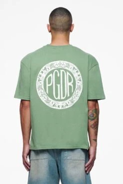 Talbot Oversized Tee Vintage Washed Cypress Green