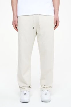 Logo Wide Sweat Pants Vintage Washed Angels Cream Gum