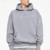 Logo Oversized Hoodie Vintage Washed Dusk Grey Gum