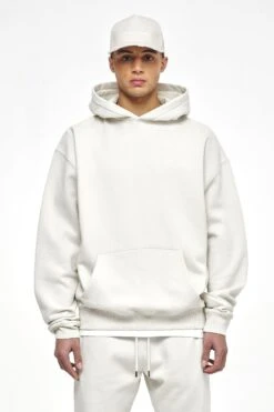 Logo Oversized Hoodie Vintage Washed Angels Cream Gum