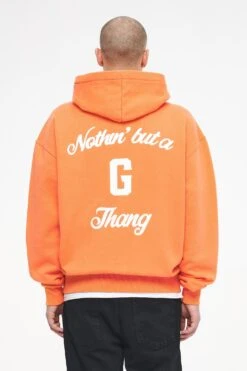 Skena Oversized Hoodie Vintage Washed Sunrise Orange