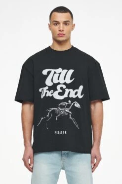 Dinmont Oversized Tee Vintage Washed Black Ink