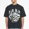 Reid Oversized Tee Vintage Washed Black Ink