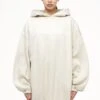 Lulea Oversized Hoodie Dress Vintage Washed Angels Cream