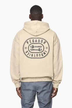Comet Oversized Hoodie Vintage Washed Kingdom Beige