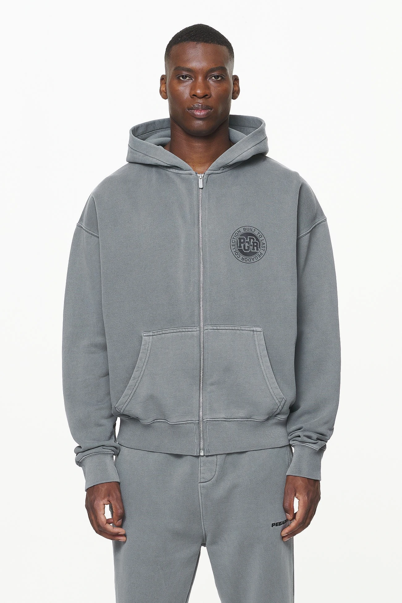 Orsett Oversized Sweat Jacket Vintage Grey - Image 3