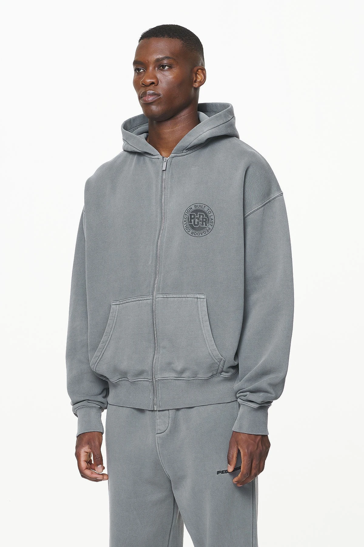 Orsett Oversized Sweat Jacket Vintage Grey - Image 4