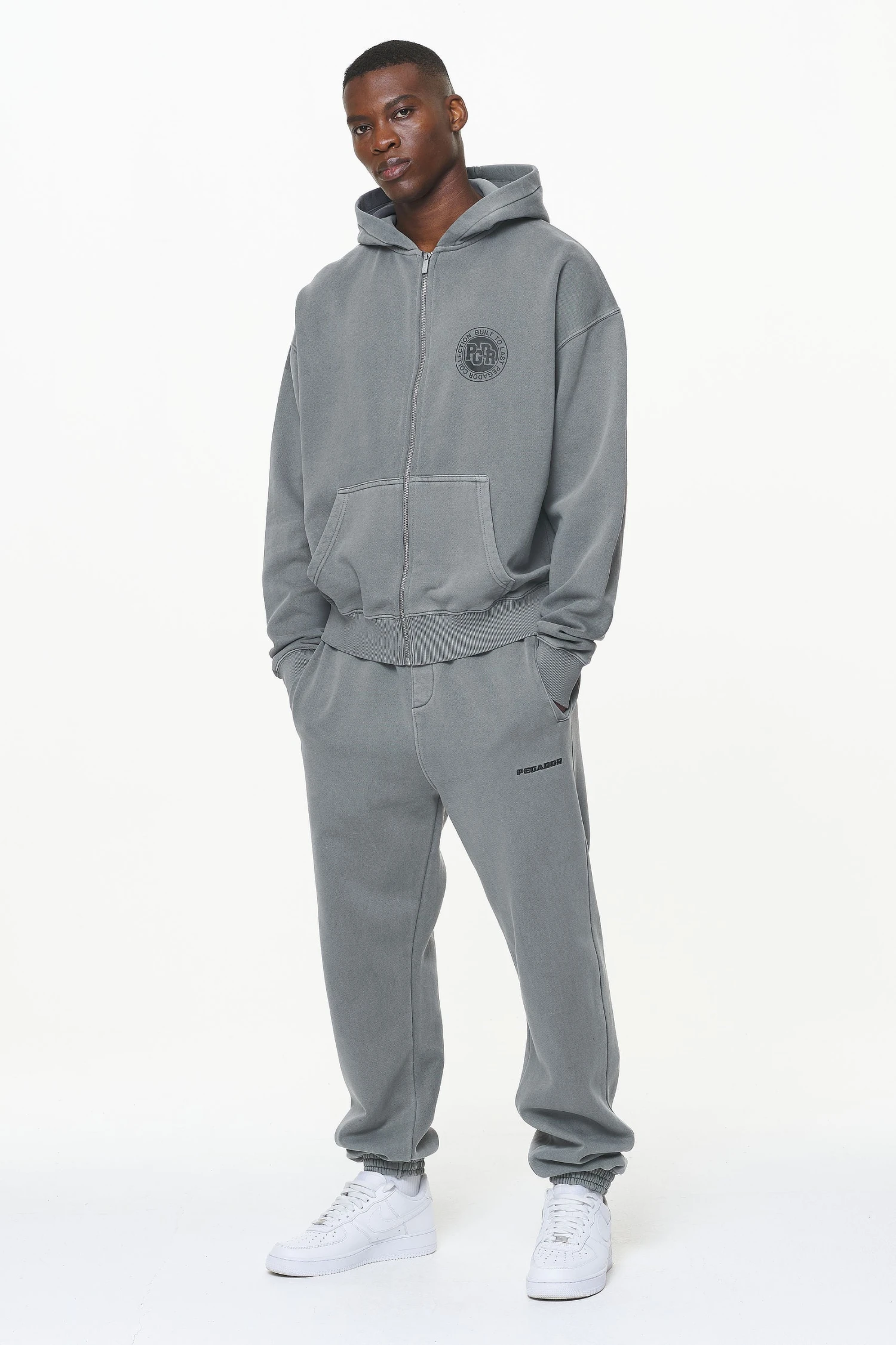 Orsett Oversized Sweat Jacket Vintage Grey - Image 2