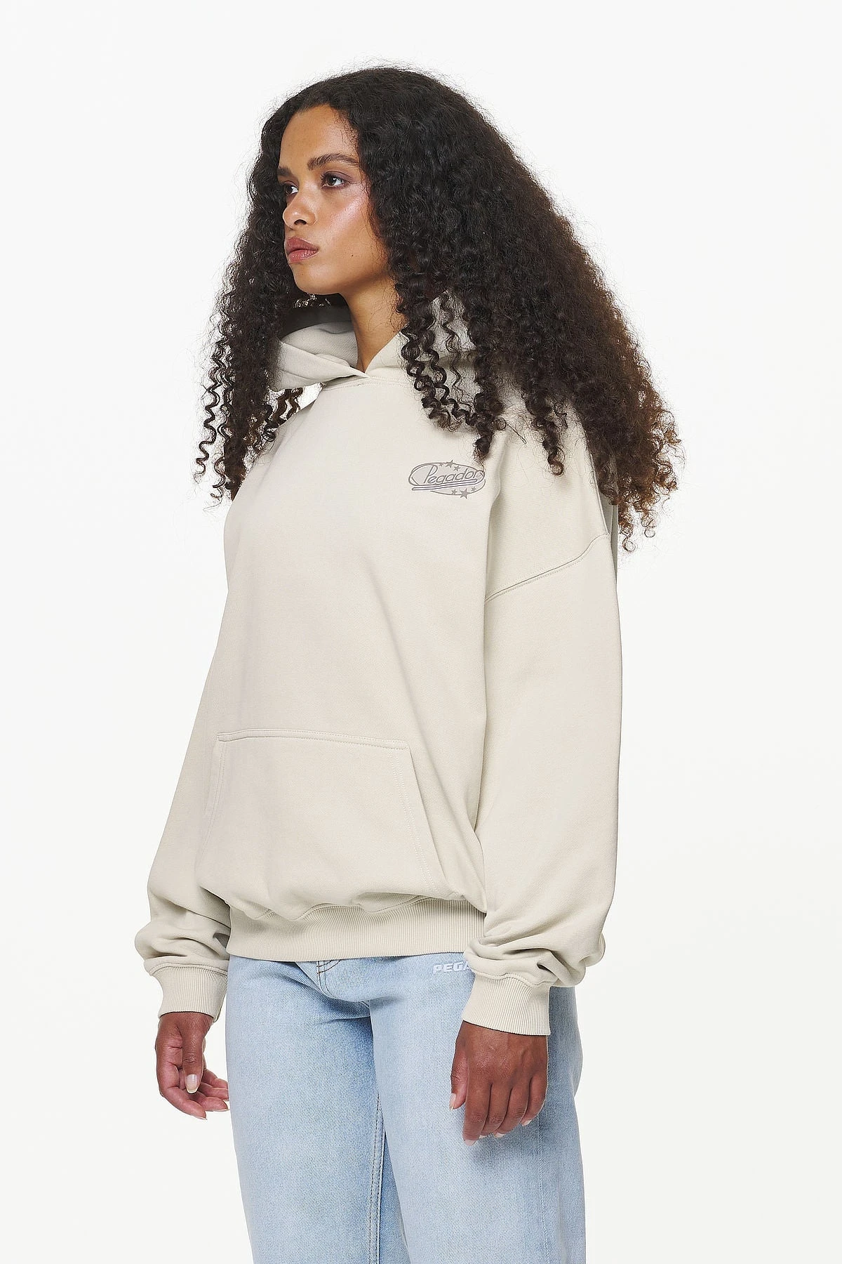 Savile Oversized Hoodie Vintage Washed Bone White - Image 4