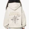 Savile Oversized Hoodie Vintage Washed Bone White