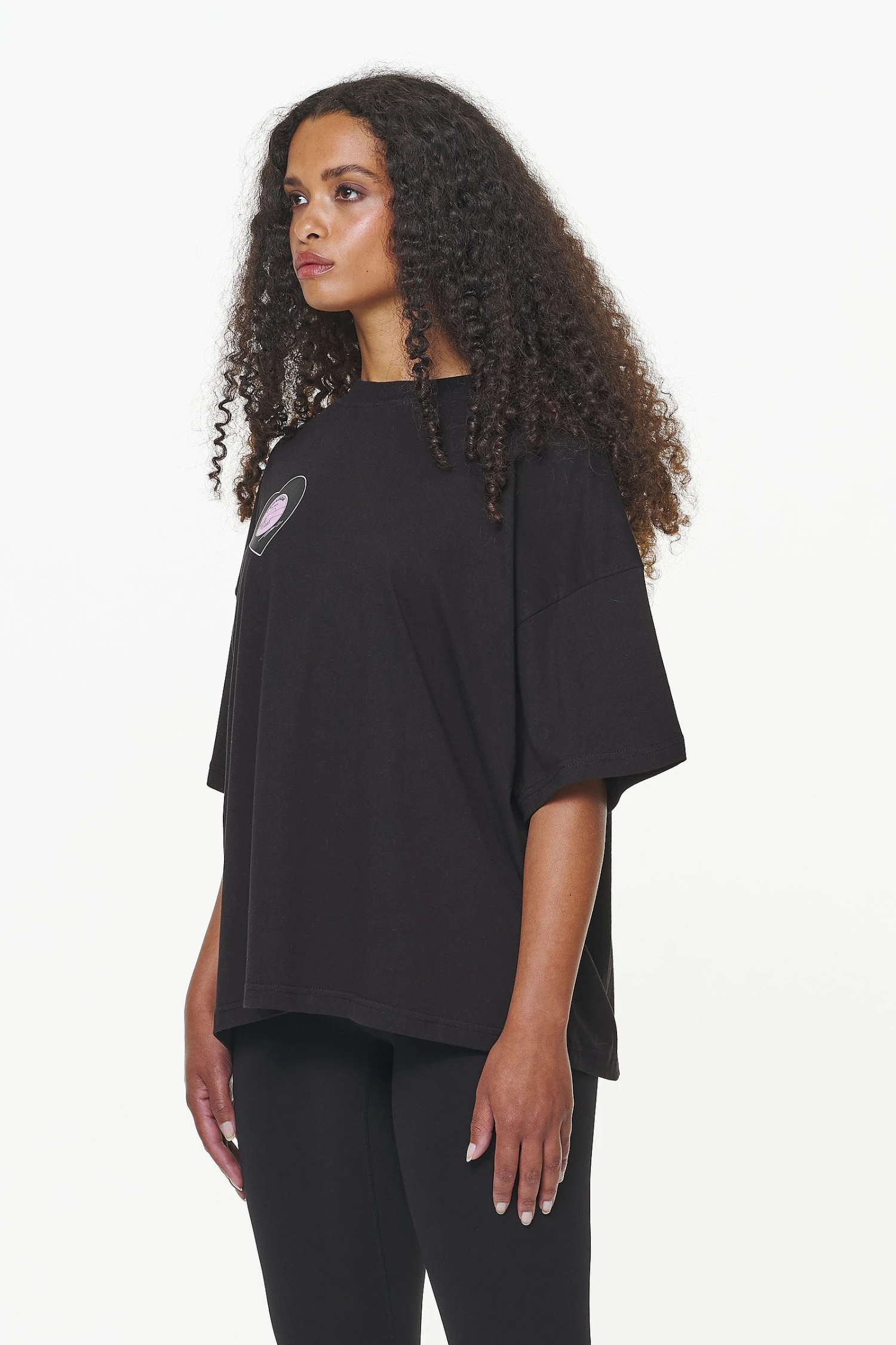 Drury Heavy Oversized Tee Black - Image 4