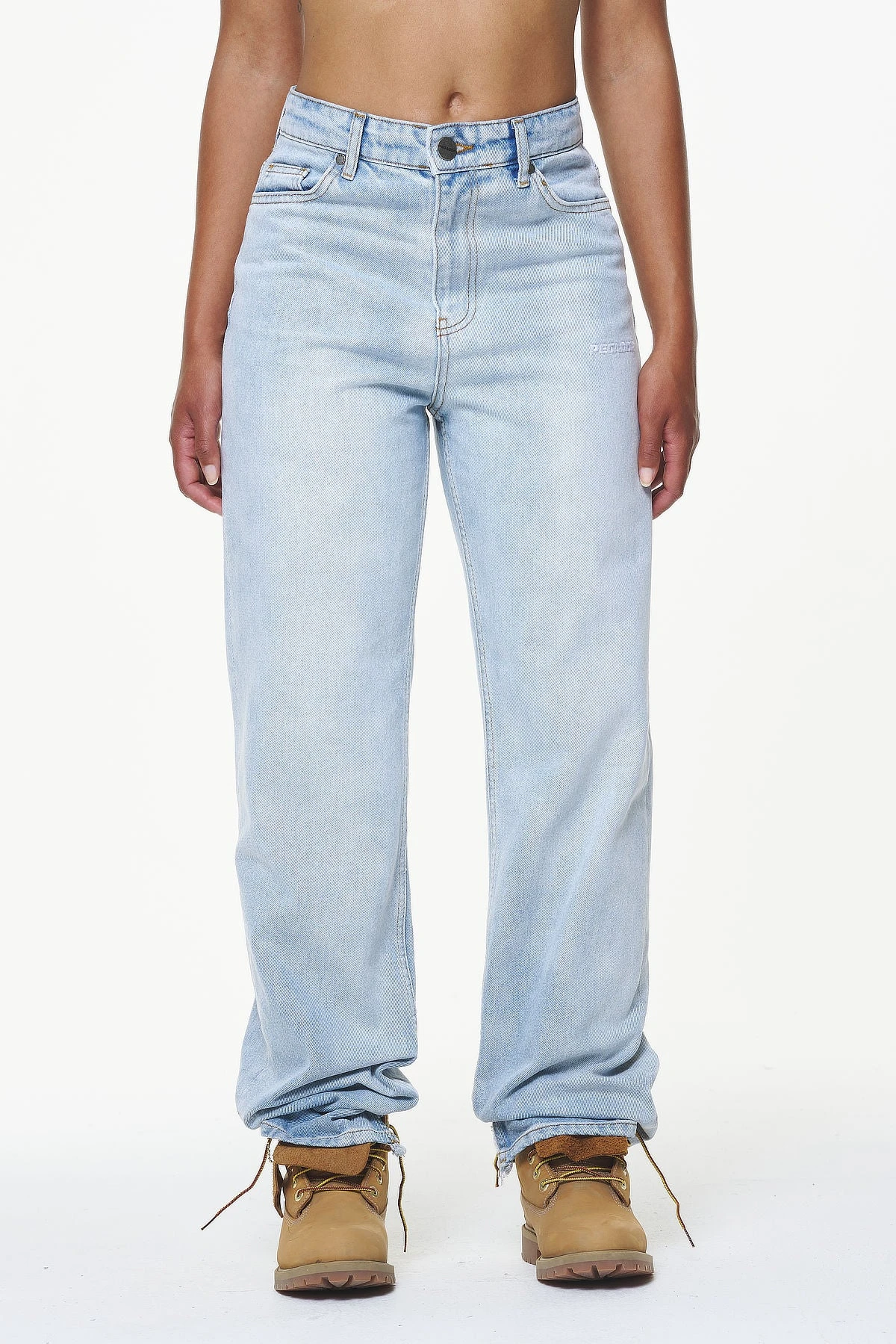 Terrance Wide Jeans Washed Light Blue - Image 3