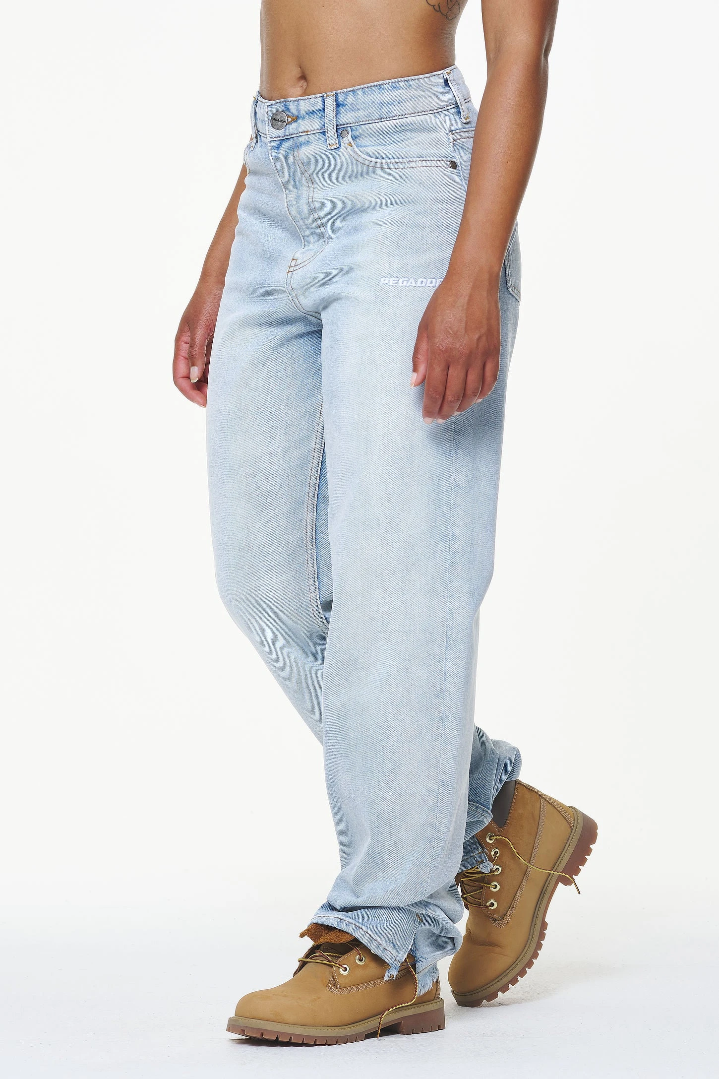 Terrance Wide Jeans Washed Light Blue