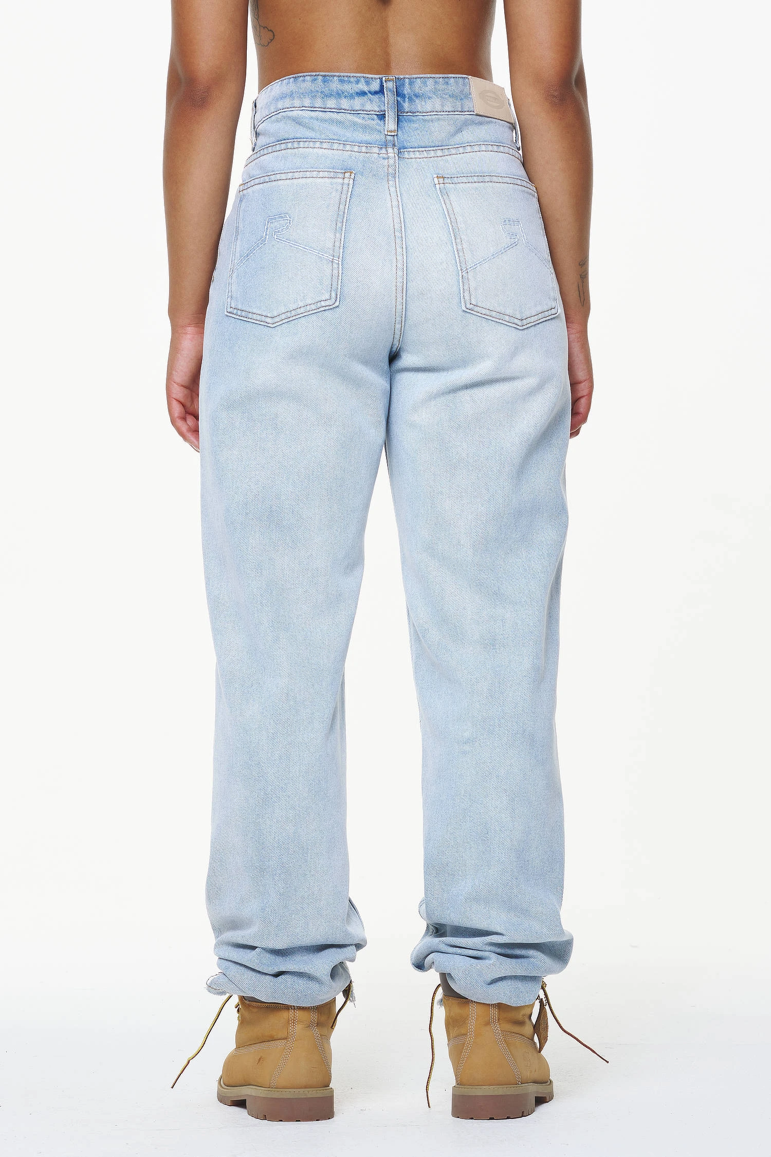 Terrance Wide Jeans Washed Light Blue - Image 4
