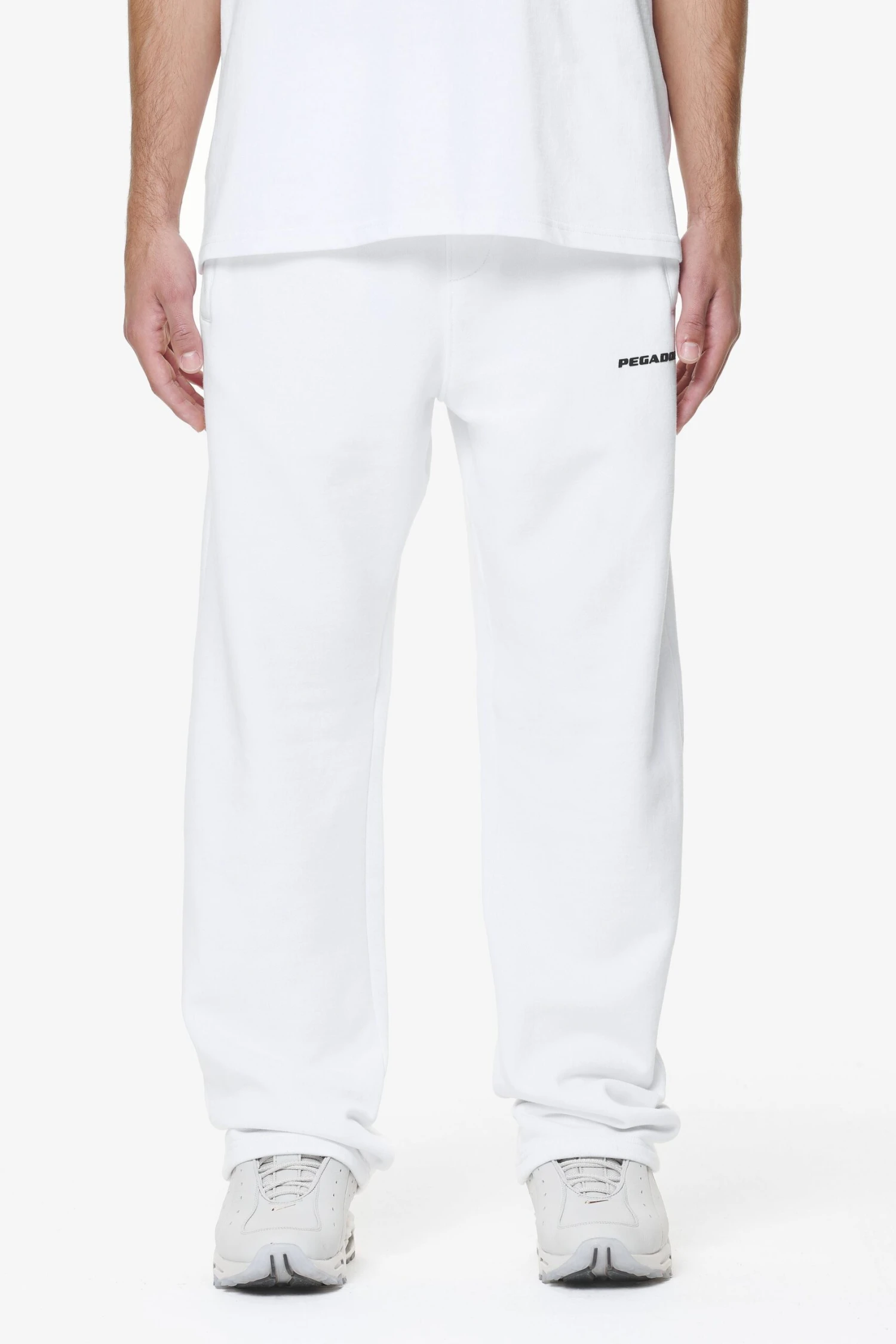Logo Wide Sweat Pants White Gum