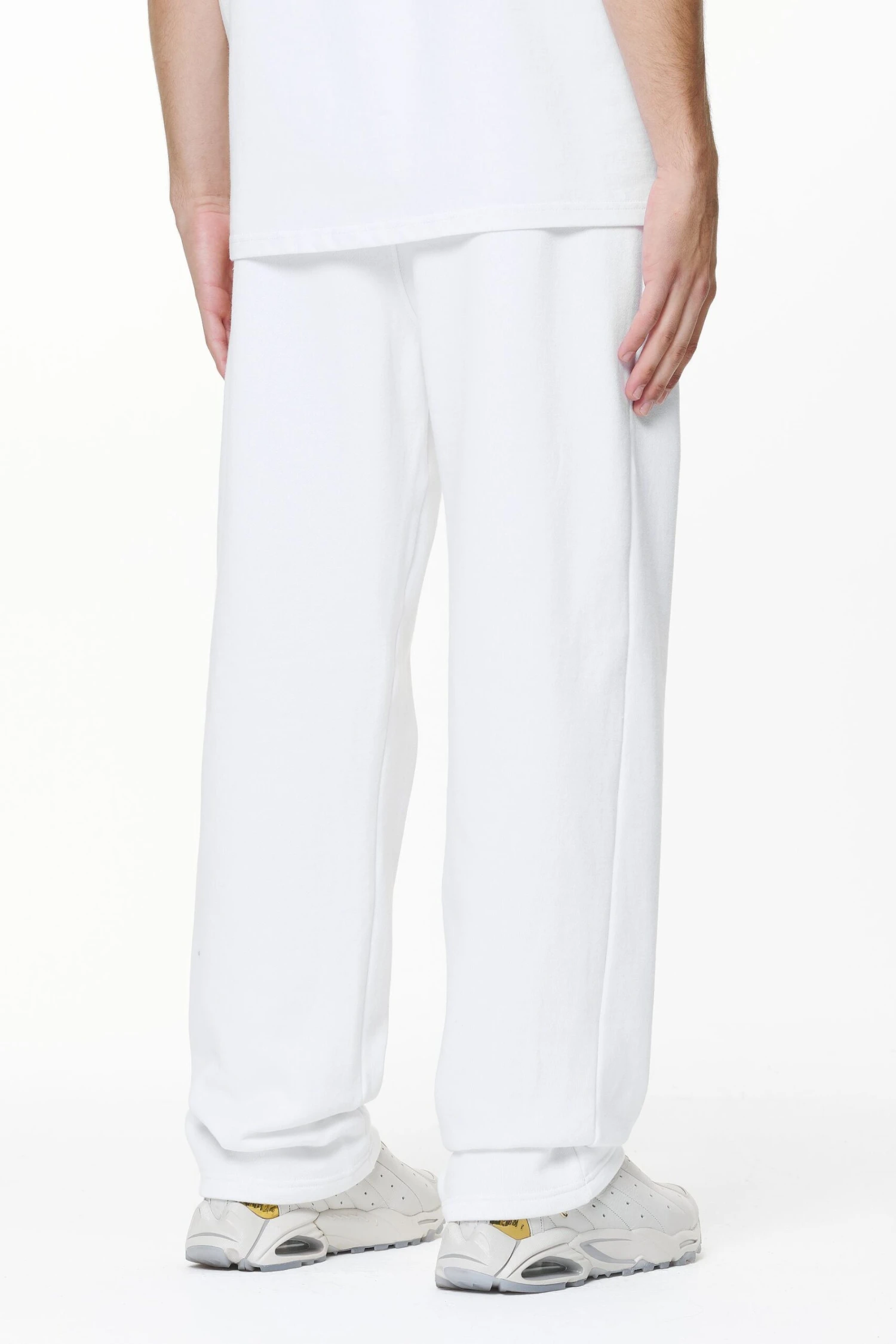 Logo Wide Sweat Pants White Gum - Image 4