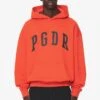 Layton Oversized Hoodie Washed Signal Red