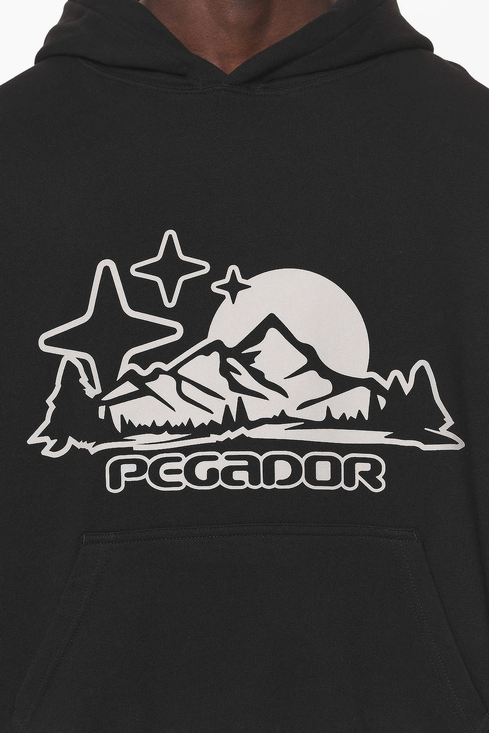 Pansy Boxy Hoodie Black - Image 5