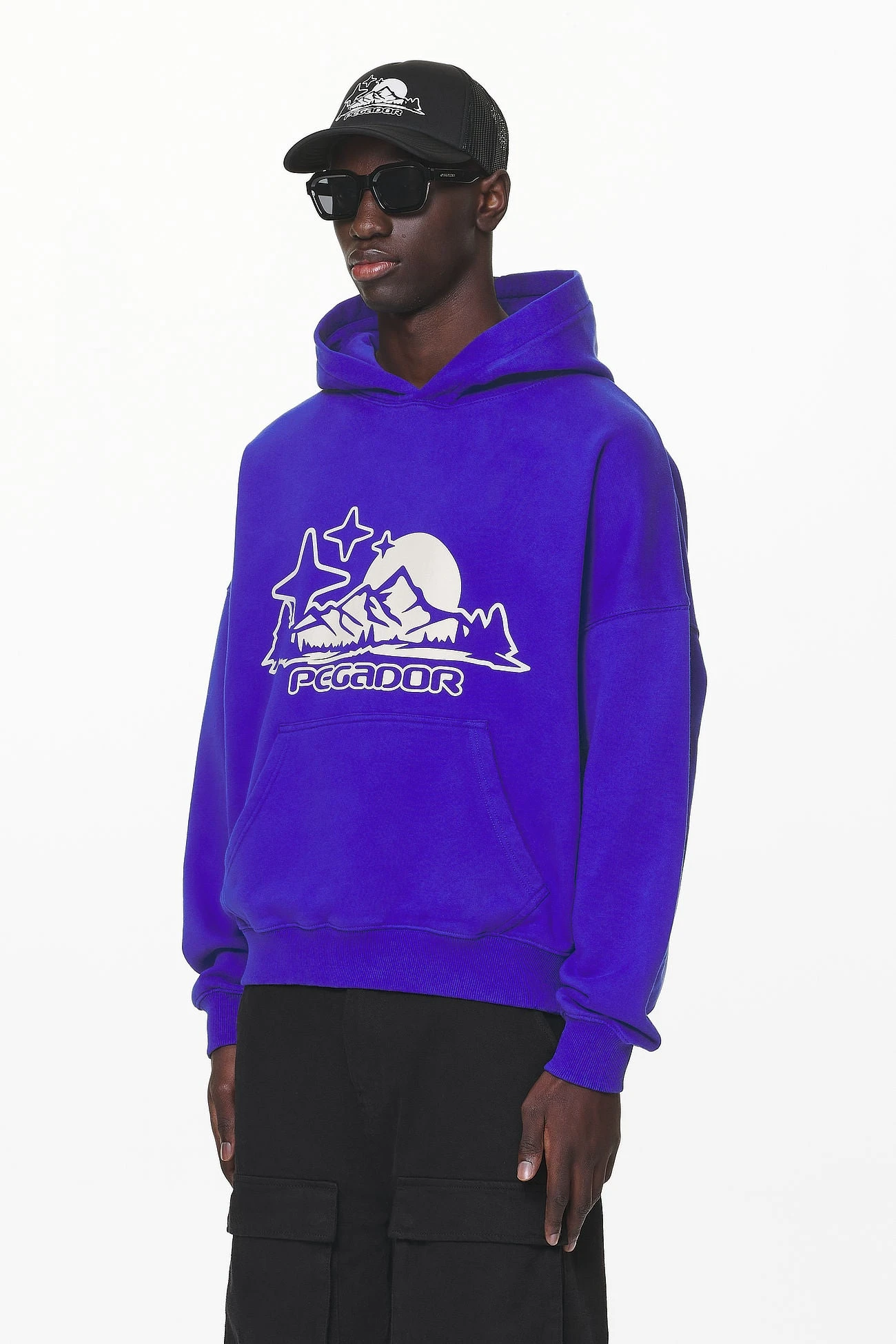 Pansy Boxy Hoodie Washed Endless Blue - Image 3