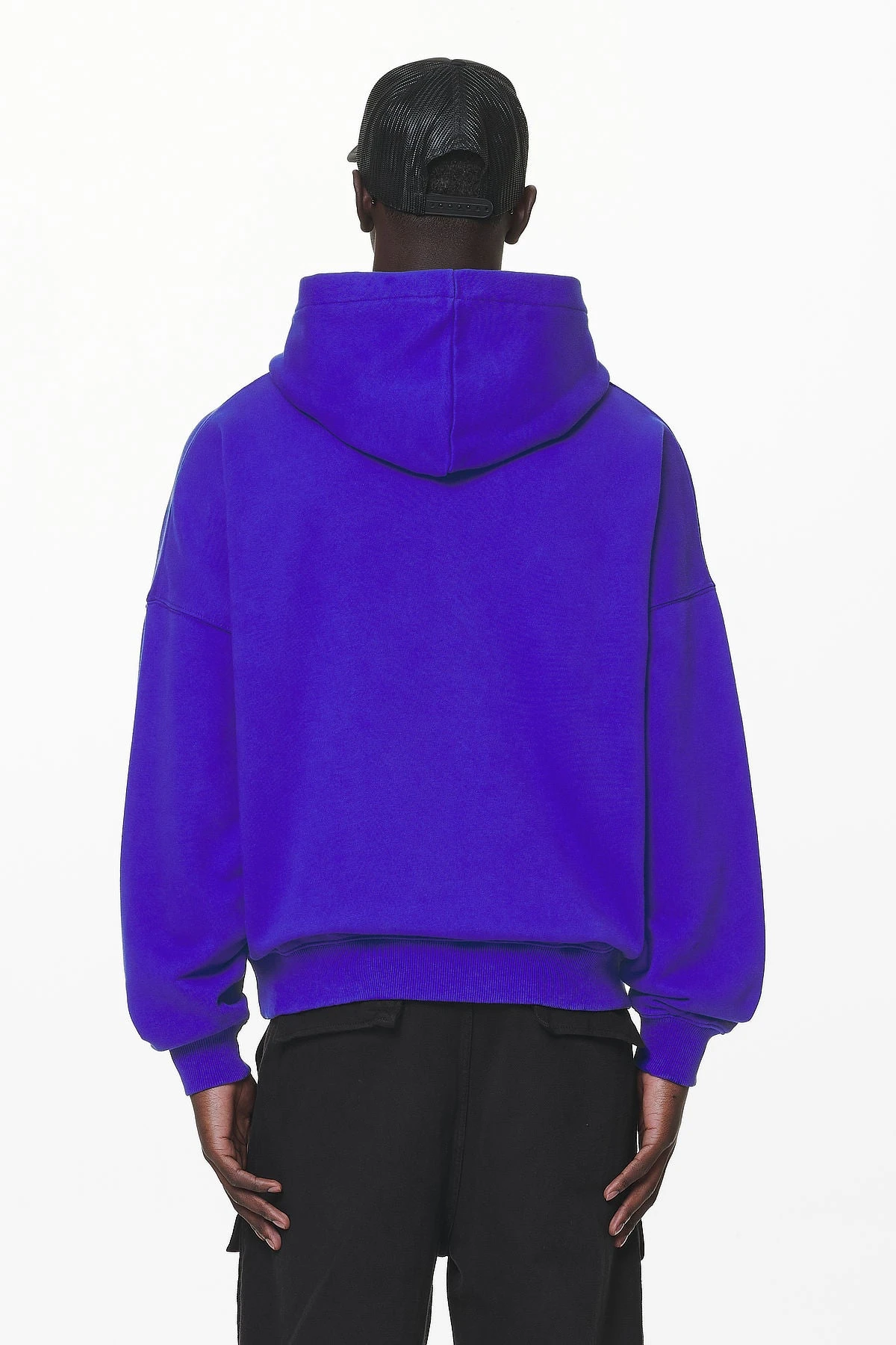 Pansy Boxy Hoodie Washed Endless Blue - Image 4