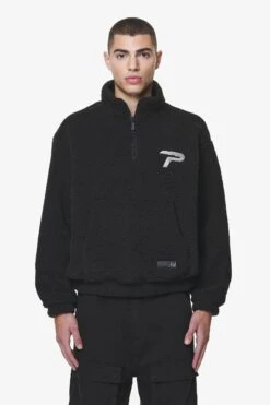 Defoe Teddy Halfzip Sweater Black