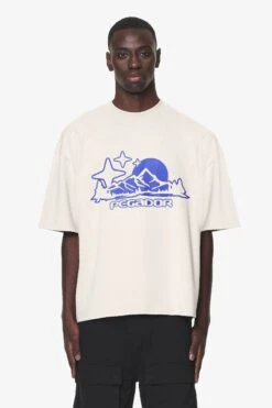 Pansy Boxy Tee Washed Dust Cream