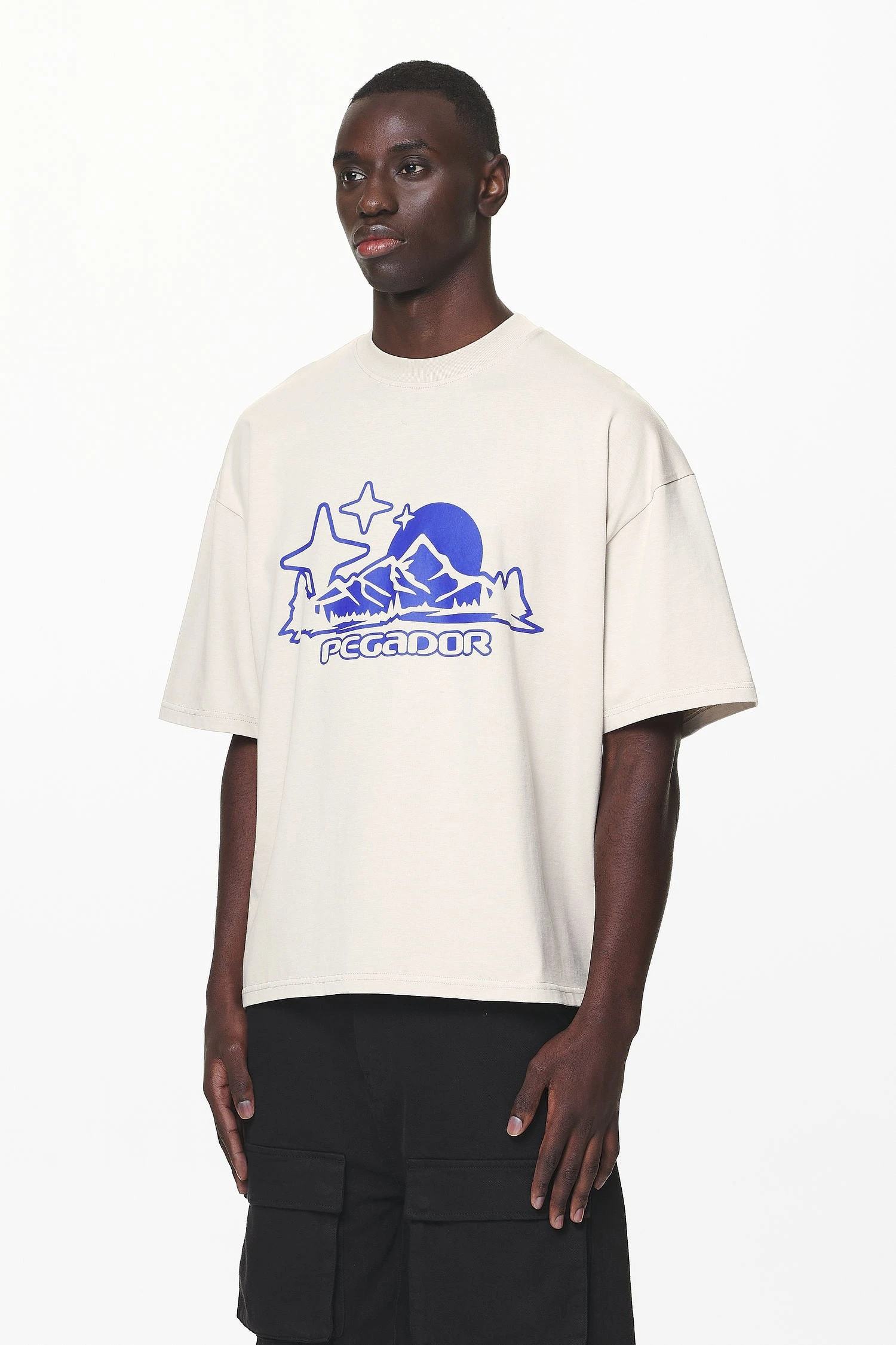 Pansy Boxy Tee Washed Dust Cream - Image 3