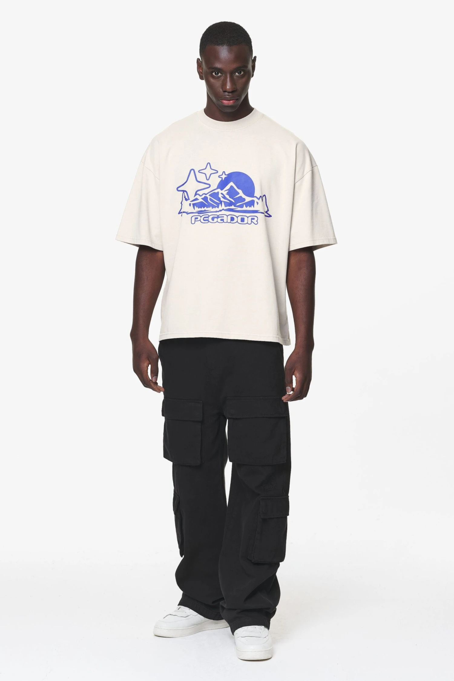 Pansy Boxy Tee Washed Dust Cream - Image 2