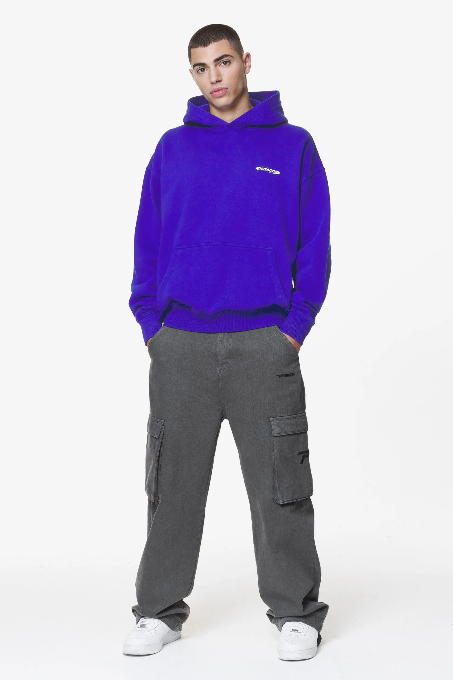 Sanit Oversized Hoodie Washed Endless Blue - Image 2