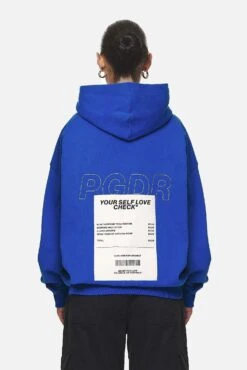Cania Oversized Hoodie Washed True Blue