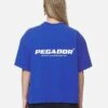 Arendal Logo Heavy Oversized Tee Washed True Blue White