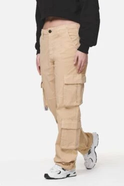 Tanami Wide Cargo Pants Washed Safari Sand