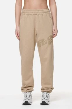 Julago High Waisted Sweat Pants Washed Safari Sand