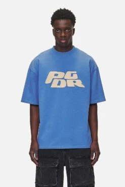 Danico Boxy Tee Washed Retro Blue