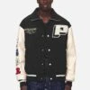 Oris Varsity Jacket Black Cream