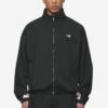 Stow Boxy Track Jacket Black Bubblegum