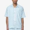 Libco Structured Knit Shirt Baby Blue