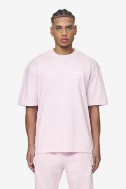 Logo Oversized Tee Washed Bubblegum White Gum